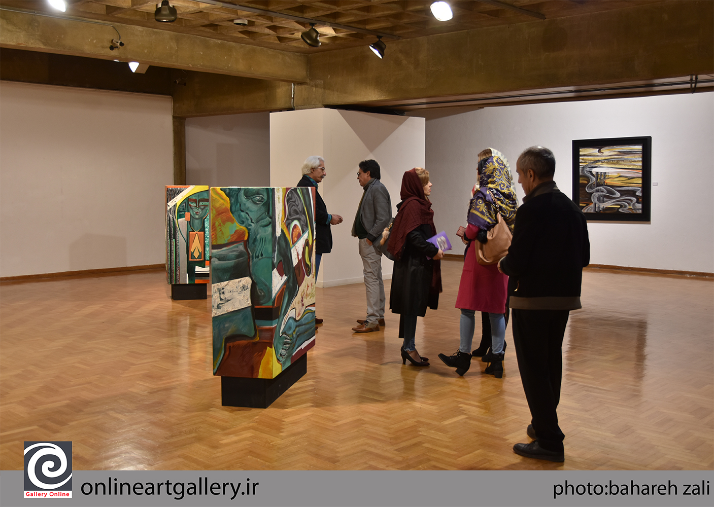 گزارش تصویری نمایشگاه نقاشیهای علی فرامرزی در فرهنگسرای نیاوران (بخش دوم)